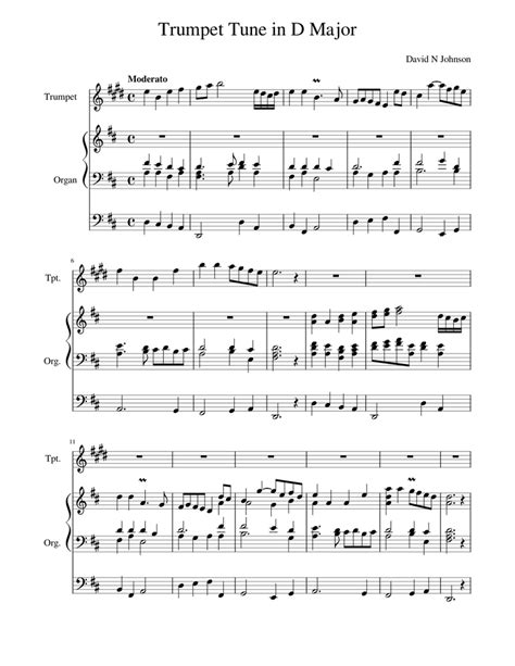 david johnson trumpet tune in d pdf