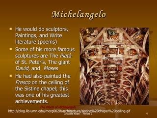 David Michelangelo Notes