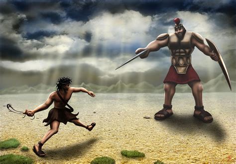 david vs goliath painting