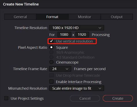 davinci resolve set screen size