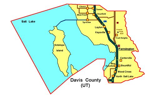 davis county map utah
