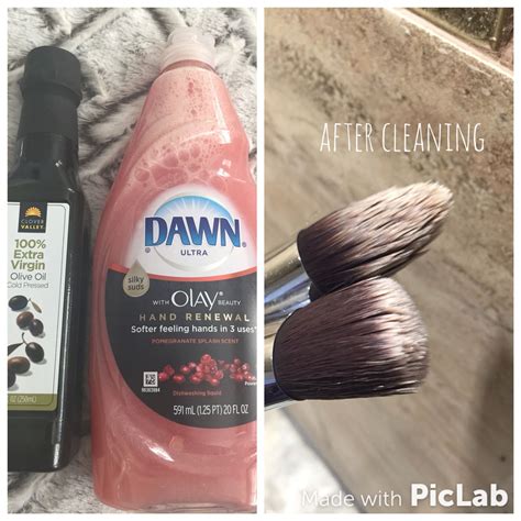 Dawn Dish Soap Makeup Brushes