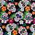 day of the dead fabric