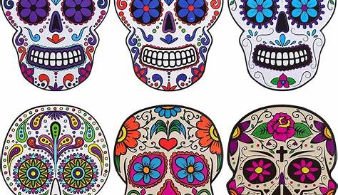 Amazon.com: Zonon 30 Pieces Sugar Skull Decor Halloween Day of The Dead