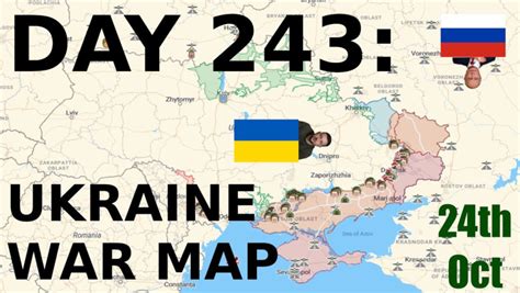 day 243 ukraine war map