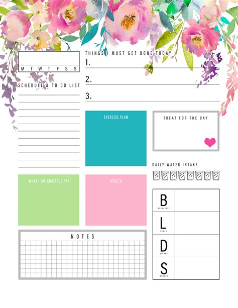 Day Planners Printables Mini