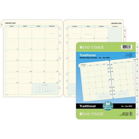 Day Timer Monthly Planner