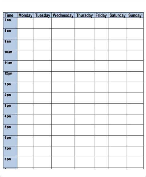 Day Timer Planner Printable