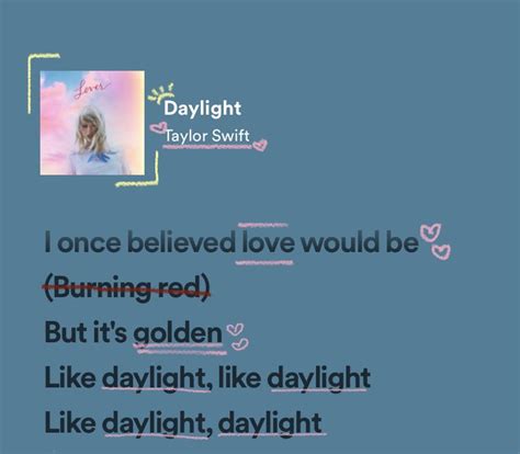 daylight lyrics taylor swift spotify