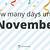 days till november 5