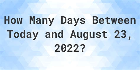 days since august 23 2023