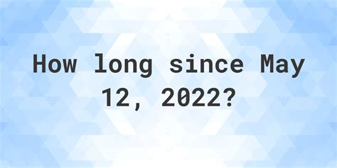 days since may 12 2022
