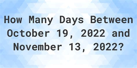 days until november 13 2022