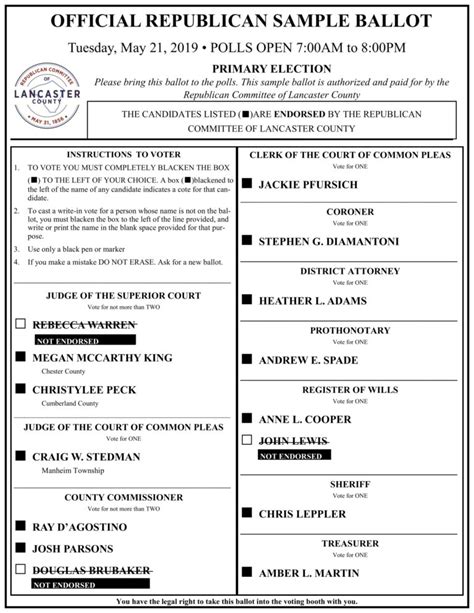 dayton ohio voting ballot
