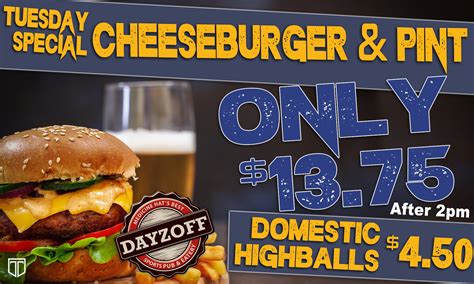 dayzoff pub specials