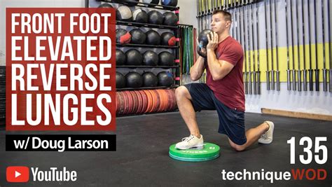 db reverse lunge front foot elevated
