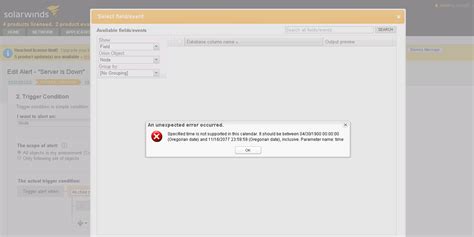 Db Time Is Not Supported For 'Unknown'