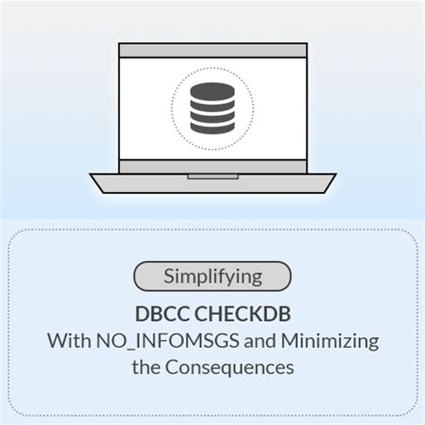 dbcc checkdb with no_infomsgs