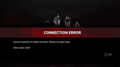 dbd error code 8001