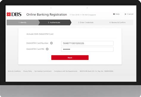 dbs ibanking application online