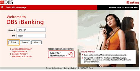 dbs ibanking email login