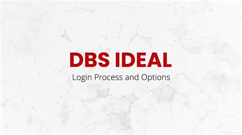 dbs ideal login