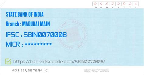 dbs madurai main ifsc code