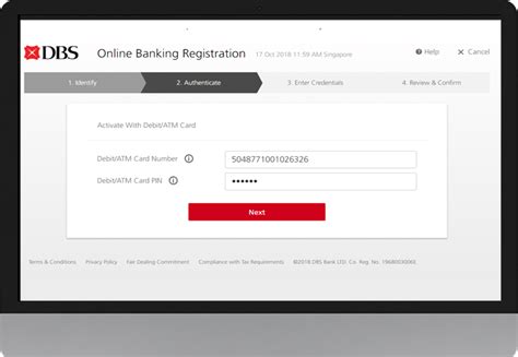 dbs personal banking login