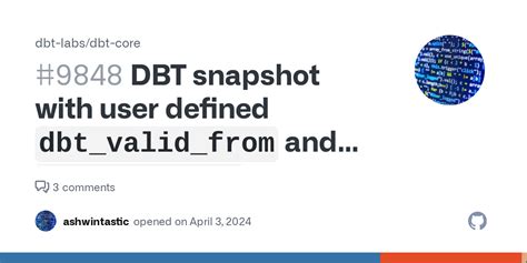 Dbt Snapshot Dbt Valid From