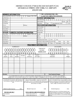 dc 37 dental claim form