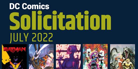 dc comics solicitations july 2022