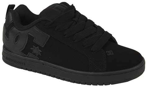 dc court graffik black & white skate shoes