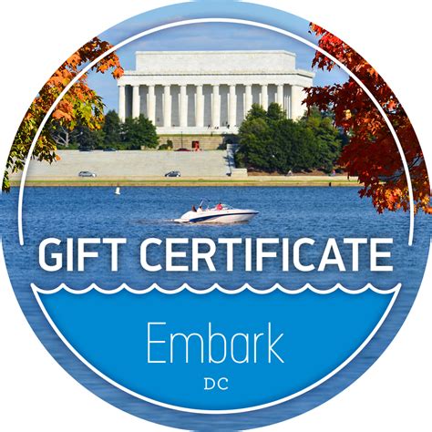 dc gift certificates