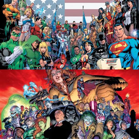 dc heroes and villains