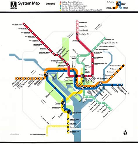 dc metro map printable