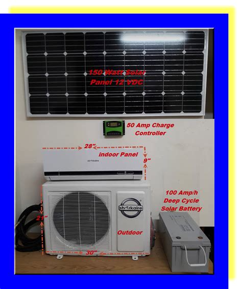 dc mini split solar air conditioner