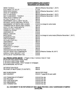 dc recorder of deeds fees
