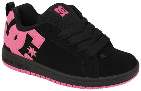 dc shoes black and pink