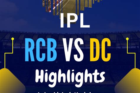 dc vs rcb cricket