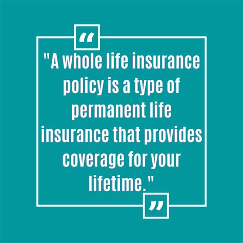 dc whole life insurance policy