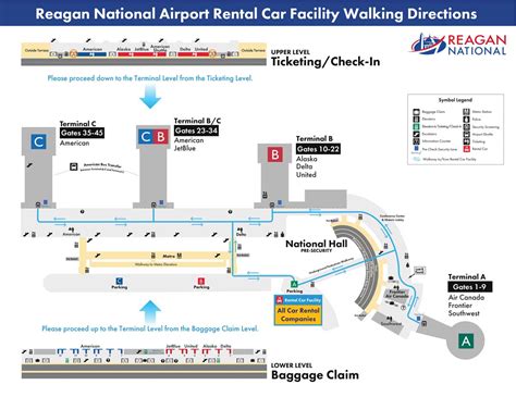 dca airport car rental return