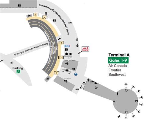 dca terminal 1 map