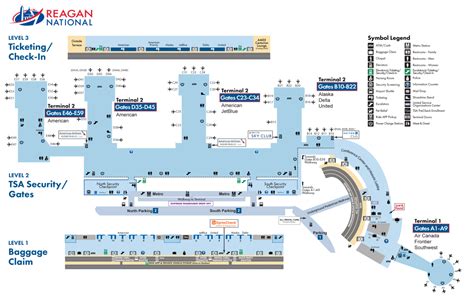 Dca Terminal Gate Map