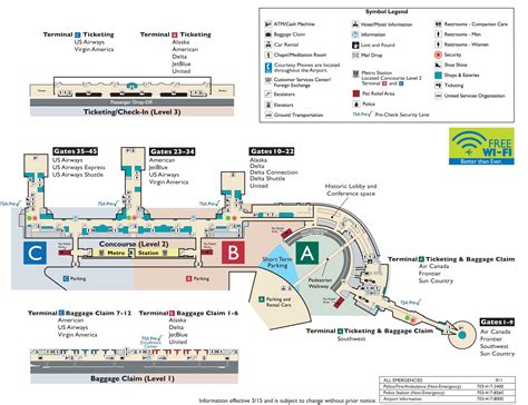 dca terminal map southwest