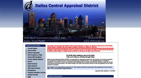 dcad appraisal district dallas county