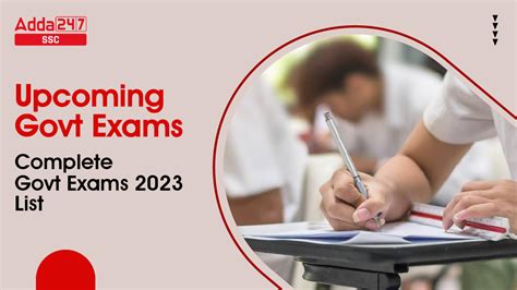 dcas list of upcoming exams 2023