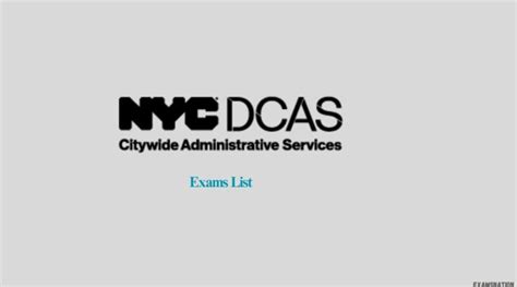 dcas open competitive exam