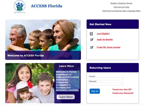 dcf access florida fax number for benefits