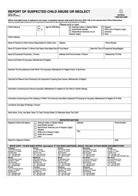 dcf form 136 fillable form