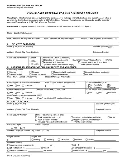 dcf forms and applications